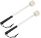 2 Pcs Maillet de Tambour, 32 cm Percussion Mailloche Musicale, Maillet de Grosse Caisse, Baguette de Tambour de Basse Xylophone Marimba Instrument avec Tête en Feutre de Laine et Poignée