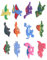 Dinosaur Fridge Magnets, Bright 3D Pattern, 12pcs Bright Refridge, DIY Magnets for Magnetic Objects, Kitchen Toys