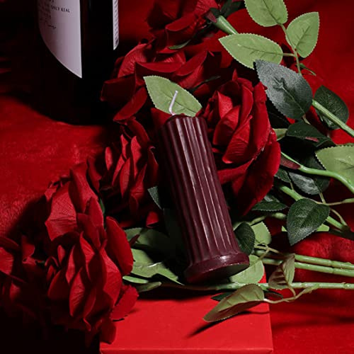 MMCCHB Kerzen, niedrige Temperatur, romantisch, Wachstropfen, niedrige Hitze, für Paare zum Valentinstag (rot)