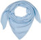 styleBREAKER Damen Musselin Dreieckstuch aus 100% Baumwolle | Weiches und leichtes Halstuch für Damen Unifarben | Stylisches Tuch für jede Jahreszeit - Made in Italy, 196 x 84 cm, Farbe:Hellblau