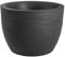 Nicoli - Maceta de resina Hera Elegance para interior y exterior, diámetro 30, 40, 50, 60 cm, elegante superficie acanalada (40 cm de diámetro, antracita)