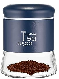 GALICJA Glas Mit Deckel Greno – Vorratsdosen Mit Deckel Luftdicht – Glasbehälter Mit Deckel – Aufbewahrungsglas Mit Deckel – Vorratsdosen Glas Mit Deckel – 750ml Marineblau