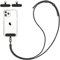 DiDaDi Handykette Universal zum Umhängen,Handyband Geeignet für alle Smartphones,Handyschnur Schlüsselband mit 2 Pad Kompatibel mit Alle Smartphone Lanyard (Schwarz)
