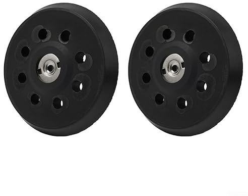 YUANGANG Patin de ponçage, 2 pièces Patin de ponçage de 5 Pouces-Forte adhérence de la Ponceuse-résistant à la Chaleur-Remplacement Facile-Compatible avec pour Metabo SXE 325 Intec 425
