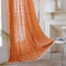 Sutuo Home Boho-Vorhänge, kariert, für Schlafzimmer, halbverdunkelnd, Leinen, Bauernhaus-Quasten, Fensterbehandlung, böhmische Stickerei, Vorhang für Herbst, Halloween-Dekor, Stangentasche, 1 Paneel
