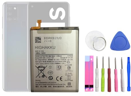 HIGHAKKU Ersatzakku EB-BA217ABY kompatibel mit Samsung Galaxy A13 4G SM-A135, M12 SM-M127, A04s SM-A047, A02 SM-A022 with Tools