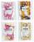 Just Treats Sweet Quartet - Fruit Salad & Black Jack Chews, Pink and White Mice, Candy Foam Shrimps, White Choc Snowies (4 x 175g Bags) - 11,13,23,30