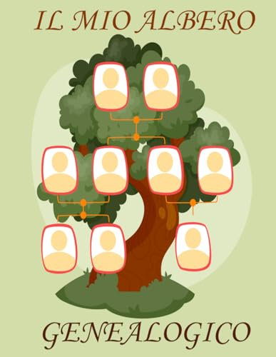 Il Mio Albero Genealogico: Libro Albero Genealogico di Famiglia da Compilare per Ricostruirne la Storia, con Spazio per Fonti, Ricerche, Cronologia, ... Schede Individuali | Idea Regalo per Famiglia