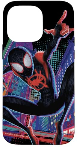 Marvel Spider-Man in das Spider-Verse Miles Morales City Hülle für iPhone 14 Pro Max
