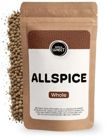 Spicy Welt Pimienta de Jamaica Entera (100g) - Bayas de Pimienta de Jamaica – para Guisos, Adobos y Escabeches | Cálida, Compleja y Especiada | 100% Natural & Sin Aditivos