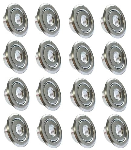 Sprinkler-Rosetten-Nachrüstung, versenkte Feuerregner, Rosetten-Abdeckungen für Deckenabdeckung, Verkleidungsring, Chrom, 1,27 cm, 16 Stück