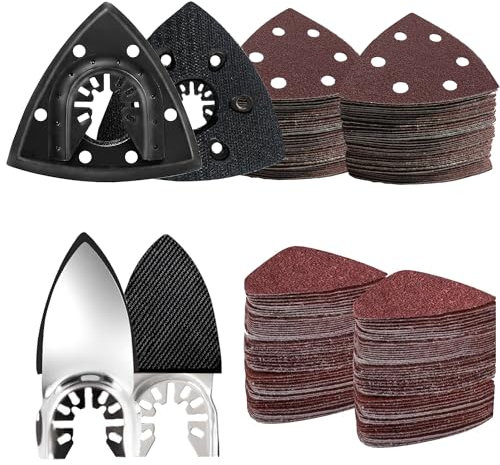 LEILUO Juego de 127 hojas de sierra multiherramienta de 93 mm, accesorios universales para herramientas oscilantes con bolsa de almacenamiento, compatible con DeWalt Makita Dremel y Milwaukee más