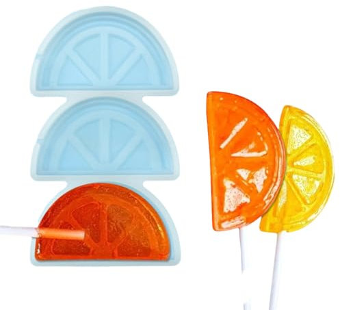 Fahoujs Stampi in silicone per caramelle e cioccolatini, forme di frutta, lecca-lecca, idea regalo per amanti della cottura fai da te, stampi per cioccolatini ripieni