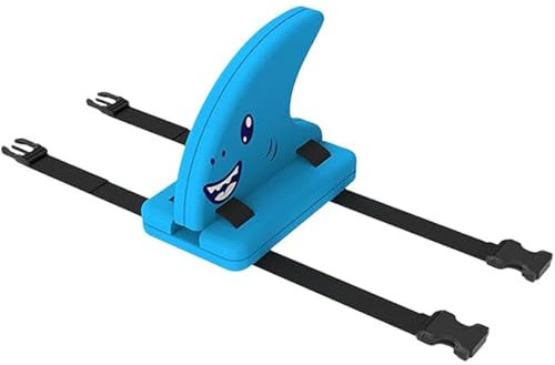 Pastoralist Hai Flosse für Pool, Back Float Schwimmtrainer mit verstellbarem Gürtel, Floatie mit Mehreren Schichten, für Kinder Kinder Kleinkind Schwimmen