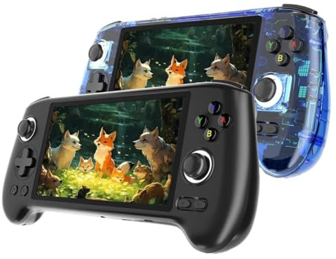 RG556 Retro Handheld Game Console Built-In 8000+Games, 8+128G+256G 5.48-Inch AMOLED Screen Video Player Handheld Gaming Console for Adults Kids, Support WiFi Bluetooth