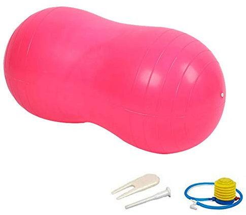 Sghtil Gymnastikball, Erdnussball für Kinder, Peanut Ball, Fitnessball für Yoga, Pilates und Physiotherapie, 90 x 45 cm