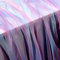 DELORIGIN Regenbogen Tüllstoff, Violett Tüll Netzstoff Organza Stoff Verträumter Netzstoff Nähen Basteln Tüllrollen Für Haustier Tutu Röcke Party Dekor Hochzeit Geburtstag Tischläufer Lila(1.1x1.5 m)