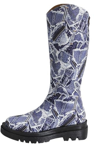 Stivali Donna Stivaletti neonata Stivali Texani Donna Estivi Bianchi Stivali Donna Alti sopra Ginocchio Stivali Alti Donna sopra Il Ginocchio Tacco Basso Stivaletti Donna Tacco Largo Stivaletti