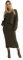 Mississhop 379 Damen Strickset mit Pullover Rock Strickpullover Strickrock Olive