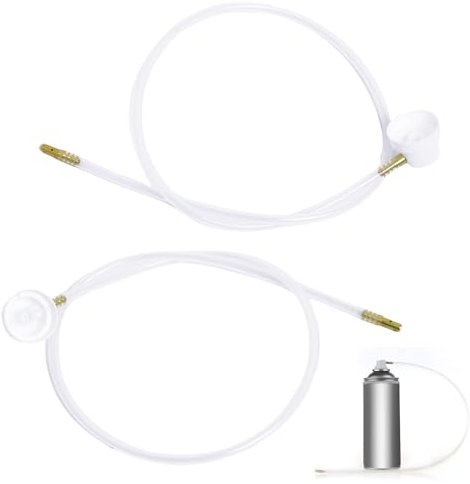 2 boquillas de aerosol con cabezal pulverizador, 4,5 mm, extensión para latas de pulverización con vástago masculino, líquido, lámina para boquillas de coche, herramientas de pintura y equipo, 50 cm