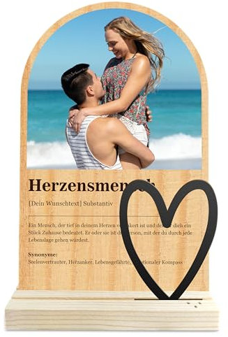Elbeffekt Herzensmensch Geschenk - Definition wie im Duden Holzbild - Herzensmensch Geschenke, Herzensmensch Geburtstagsgeschenk, Gemälde, mein Herzensmensch, Geburtstagsgeschenk für Herzensmensch