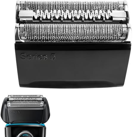 52B Series 5 Ersatzklingen, Nass- und Trockenrasierer für Männer, Ersatzklingen für Braun Series 5, Rasierköpfe kompatibel mit Braun Modellen 5018S, 5020CS, 5050CS, 5031S
