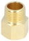1 2in Male to Female Pipe Fitting Adapter, Brass Nipple Extension Connector 3 4in ID X 3 4in OD, 1.57 Inch Length, 40mm, Pack of 10, for Shower Head, Tub Spout, Outlets, Plumbing