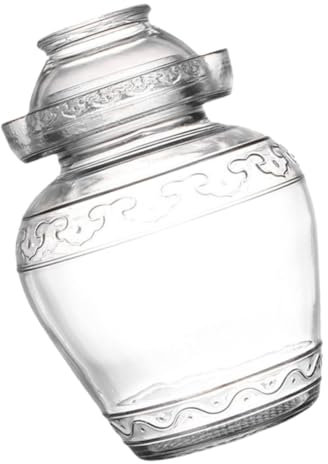 SECFOU Tarro De Fermentación De Cristal Bote para Verduras Resistente Y Hermético