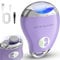 Kitcanis Electric Nail Clippers, 4-in-1 Cutting and Grinding Automatic& Nail Scraps Storage, 3-Speed Nail Cutter with LED Light, Rechargeable Fingernail Trimmer for Baby, Kids, Adults, Elderly-Purple