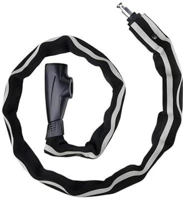 , Fahrradschlösser, robust, Fahrradkette, Fahrradschloss, Codes für Fahrrad, Motorrad, Tür, Tor, Zaun (Passwort weiß) (Schlüssel weiß)