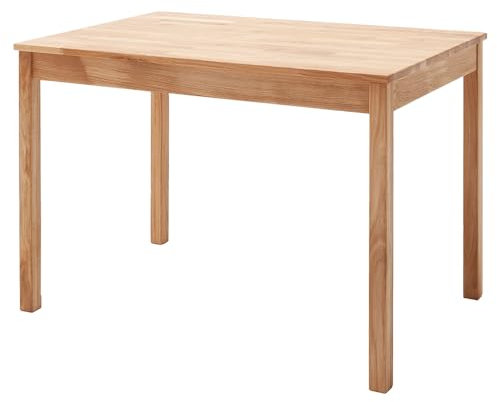 Lomadox Esszimmer Tisch Esstisch 110x70 cm in Wildeiche massiv geölt keilgezinkt, Echtholz/Massivholz