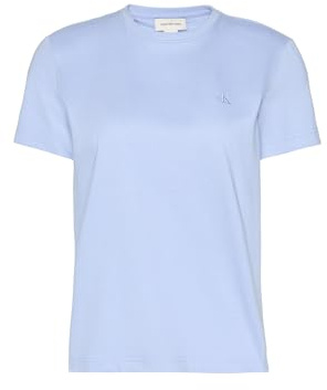 Calvin Klein Damen T-Shirt Kurzarm Archive Jersey Tee mit Rundhalsausschnitt