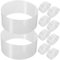DIKACA 100 Sheets Clear Cake Collar Transparent Acetate Strips for DIY Cake Decorating Mousse Chocolate for Birthdays Weddings