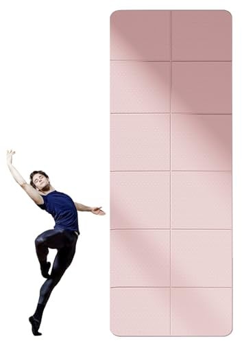 Faltbare Yogamatte, leichte, dünne Matte, 183 x 61 x 0,3 cm, Workout