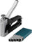 wolfcraft Tacocraft 5 Handtacker Set 7088000 / Kleiner Werkzeugtacker mit regulierbarer Schusskraft inkl. 1000 8mm Klammern/Ideal für Arbeiten im Haushalt und zum Basteln