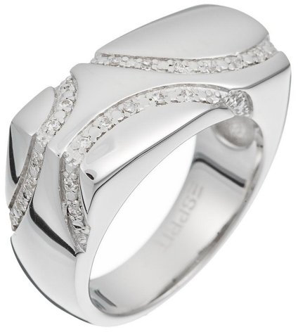 Esprit Damen-Ring 925 Sterling Silber Flowing Waves