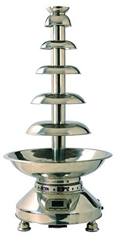 Fontaine professionnelle à chocolat Pro 100. Carrosserie et cascade en acier inoxydable.