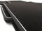Fußmatten 203 Velour Premium Automatten 4-teilig Nubuk, schwarz mit weißem Band