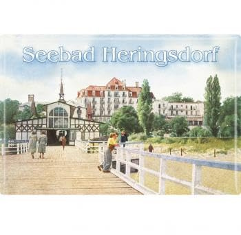 Magnet Seebad Heringsdorf Gr. ca. 8 x 5,5 cm 38138