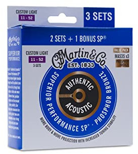 Authentic Acoustic SP Bronze Phosphor Bronze Medium Custom Light (11-52)