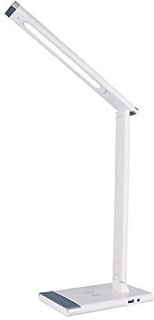 JANDEI - LED-Tischlampe. 12W. Verstellbar und schwenkbar mit kabelloser Ladung (QI Schnellladung).
