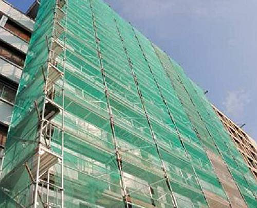 Rete zanzariera impalcatura per disposizione facciate colore verde molto resistente (6 x 12)