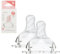 FARLIN Anti-Colic Teats for Baby Bottle, Breast-Like, Skinsoft Silicone Nipple, BPA Free - Size 1, Slow Flow for Newborn Baby - 0 Months + (Pack of 2)