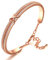 Angelady Damen Armband Damen Geknotet Silber Kristall | Verstellbares Unendlichkeits Armband Silberbreite für weibliche Mütter und Freundinnen