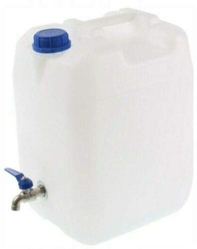 POKM Toolsmarket GmbH Réservoir d'eau de 10 l avec robinet en métal - Bidon d'eau potable sans BPA - Réservoir d'eau 10 l - Pour camping, camion, etc.