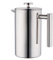 Lids Cafetiere French Press Coffee Maker, Double Wall Coffee Press Pot, Stainless Steel Heat Resistant Tea Cafetiere Kettle, Filter Coffee Maker Pot for Home Office (1000ml)