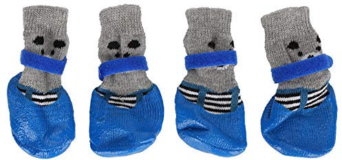 Cuque Verrückter Pet Dog Supply Pet Silikon Schuhe Pet Baumwolle Mischung Dog Schuhe Dog Schuhe, Pet Dog Schuhe, Hund für Pet Pet Supplies Pet Dog(L)