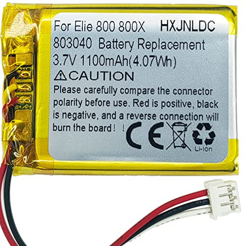 3.7V 803040 1100mAh Batterie de Remplacement pour Turtle Beach Ear Force Elite 800 Elite 800X Stealth 700 Casque de Jeu à Son Surround sans Fil gen 2