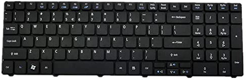 fqparts Replacement Tastiera del Computer Portatile per for Acer for TravelMate 5742 5742G 5742Z 5742ZG Nero Layout Inglese Americano