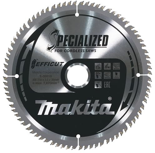 Makita E-08919 EFFICUT Scie circulaire 216 x 30 x 80 dents